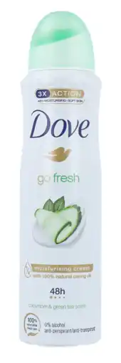De Online Drogist Dove Go Fresh Cucumber Deodorant Spray aanbieding