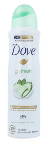De Online Drogist Dove Go Fresh Cucumber Deodorant Spray aanbieding