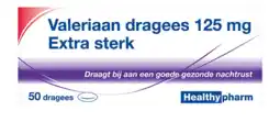 De Online Drogist Healthypharm Valeriaan 125mg Extra Sterk Dragees aanbieding