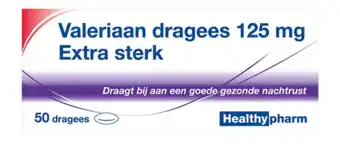 De Online Drogist Healthypharm Valeriaan 125mg Extra Sterk Dragees aanbieding