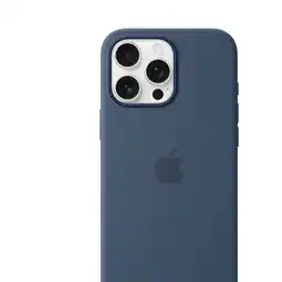 MediaMarkt Apple Silicone Magsafe Cover Voor Apple Iphone 16 Pro Max Denim aanbieding