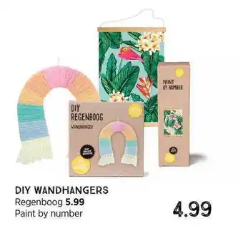 Xenos Diy Wandhangers Regenboog Of Paint By Number aanbieding