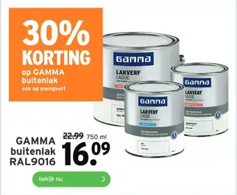 GAMMA GAMMA buitenlak RAL9016 aanbieding