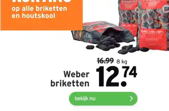 GAMMA Weber briketten aanbieding