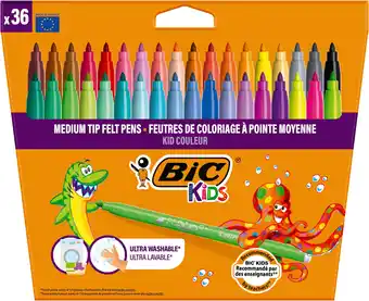 Amazon BIC Kids Kid Couleur stiften - Assortiment van kleuren - Pak van 36 stuks aanbieding