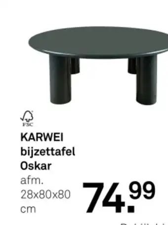 Karwei Karwei bijzettafel oskar aanbieding