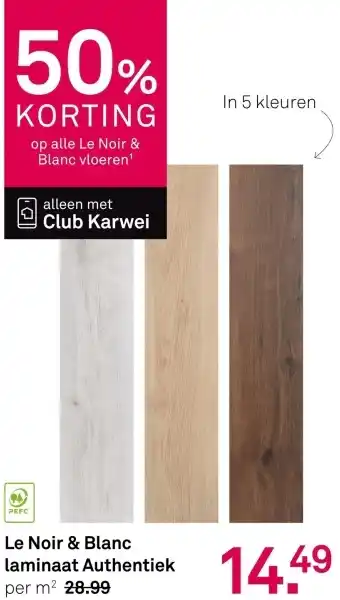 Karwei Le Noir & Blanc laminaat Authentiek aanbieding