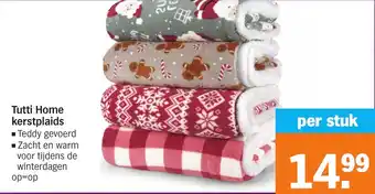 Albert Heijn Tutti Home kerstplaids aanbieding