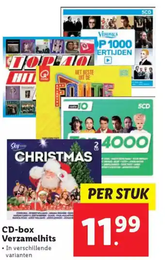 Lidl CD-box Verzamelhits aanbieding