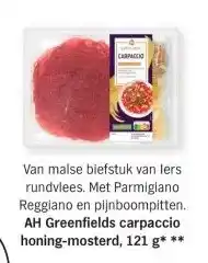 Albert Heijn AH Greenfields carpaccio honing-mosterd aanbieding