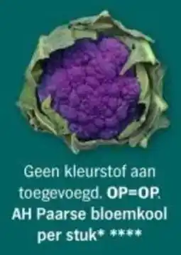 Albert Heijn AH Paarse bloemkool aanbieding