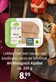 Albert Heijn AH Biologisch Kipfilet aanbieding