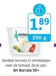 Albert Heijn AH Burrata 50+ aanbieding