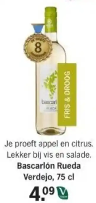 Albert Heijn Bascarlón Rueda Verdejo aanbieding