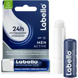 Albert Heijn Labello Men active lippenbalsem aanbieding