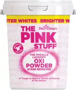 De Online Drogist The Pink Stuff Oxi Powder Stain Remover Witte Was aanbieding