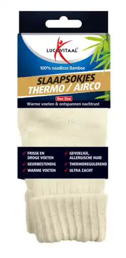 De Online Drogist Lucovitaal Bamboe Slaapsokjes aanbieding