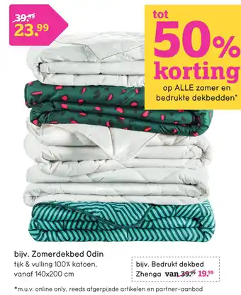 Leen Bakker Zomerdekbed Odin aanbieding