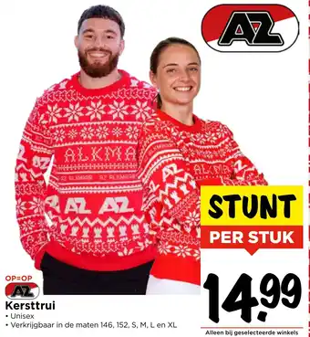 Vomar Voordeelmarkt AZ Kersttrui aanbieding