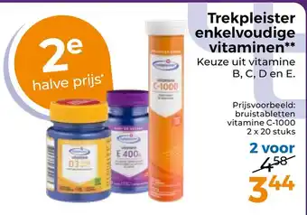 Trekpleister Trekpleister enkelvoudige vitaminen** aanbieding