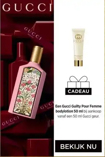 ICI Paris XL Een Gucci Guilty Pour Femme bodylotion 50 ml bij aankoop vanaf een 50 ml Gucci geur. aanbieding