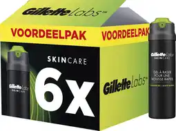 Bol.com GilletteLabs Snel Schuimende Scheergel - Voor Mannen - Voordeelverpakking 6 x 198ml aanbieding