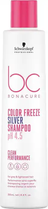 Bol.com Schwarzkopf Bonacure Color Freeze Silver Shampoo - Zilvershampoo - 250 ml aanbieding