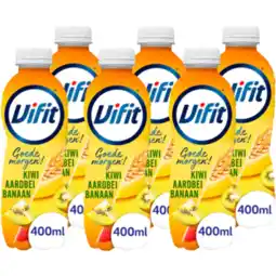 Jumbo Vifit Goedemorgen! Drinkontbijt Aardbei/Kiwi/Banaan 6 x 400 ml aanbieding