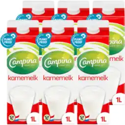 Jumbo Campina Karnemelk 1 l Pak met punt aanbieding