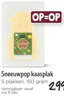 Jumbo Sneeuwpop kaasplak aanbieding