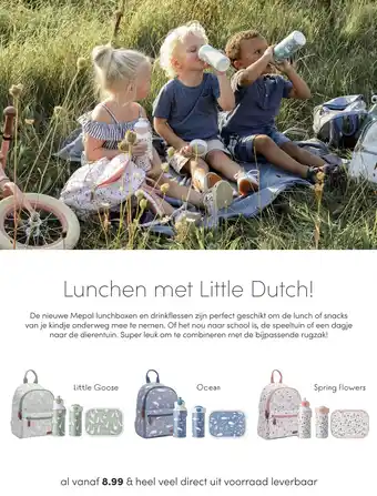 Baby & Tiener Lunchen met Little Dutch! aanbieding