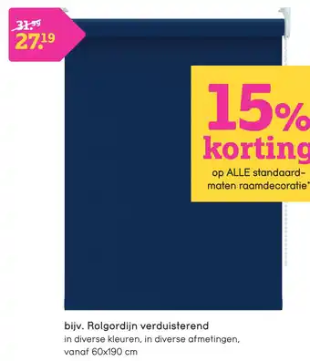 Leen Bakker Rolgordijn verduisterend aanbieding