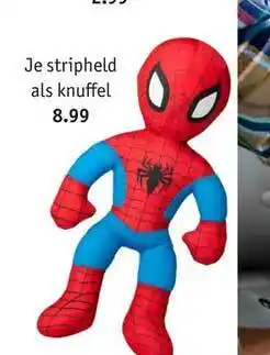 Kruidvat Je stripheld als knuffel aanbieding