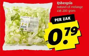 Boni Ijsbergsla 200 gram aanbieding