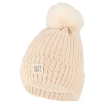 Pets Place Heatkeeper Thermo Muts + Pompon - Vrijetijdskleding - Wit One Size aanbieding