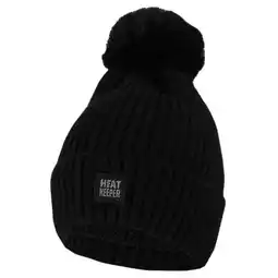 Pets Place Heatkeeper Thermo Muts + Pompon - Vrijetijdskleding - Zwart One Size aanbieding