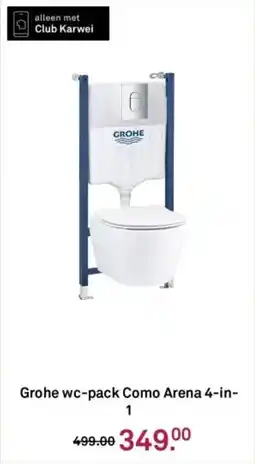 Karwei Grohe wc-pack Como Arena 4-in-1 aanbieding