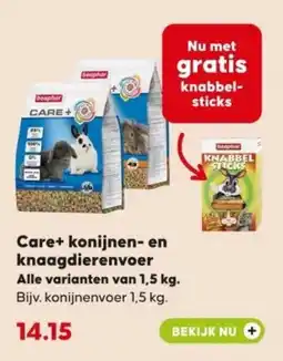 Boerenbond Care+ konijnen en knaagdierenvoer aanbieding