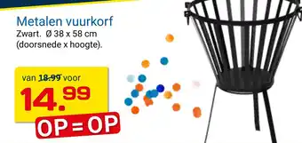 Kluswijs Metalen vuurkorf 38x58 cm aanbieding