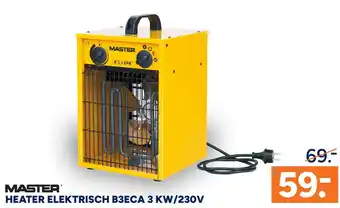 BOUWMAAT Master Heater elektrisch B3ECA 3 KW/230V aanbieding