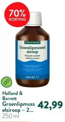 Holland & Barrett Groenlipmosselsiroop – 250 ml aanbieding