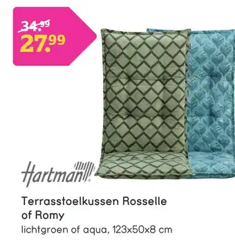 Leen Bakker Terrasstoelkussen rosselle of romy 123x50x8 cm aanbieding