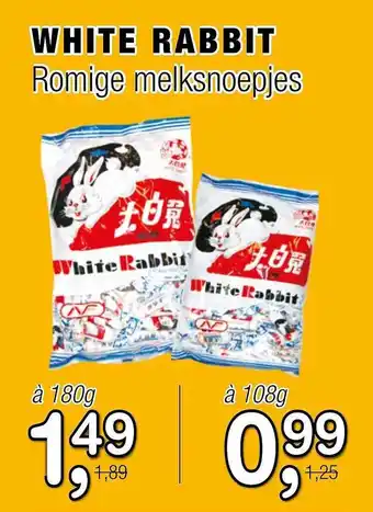 Amazing Oriëntal White rabbit romige melksnoepjes aanbieding