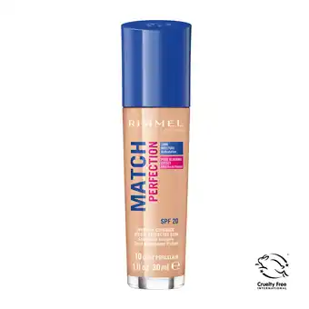 Wehkamp Rimmel London Match Perfection foundation - Light Porcelain 010 aanbieding