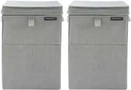 Coolblue Brabantia Wasboxen Grey Duo Pack aanbieding