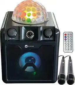 MediaMarkt N-gear N-gear Disco Block 410 Black Bluetooth / Karaoke System Zwart aanbieding