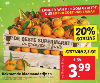 Lidl Bekroonde bladmandarijnen 2.3kg aanbieding