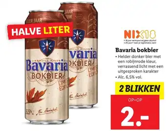 Lidl Bavaria bokbier 2st aanbieding