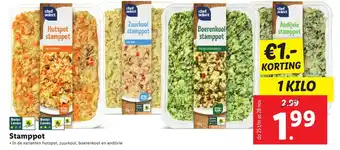 Lidl Stamppot 1kg aanbieding