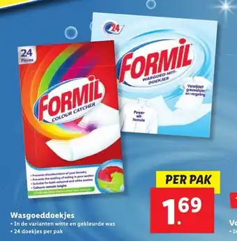 Lidl Formil Wasgoeddoekjes aanbieding